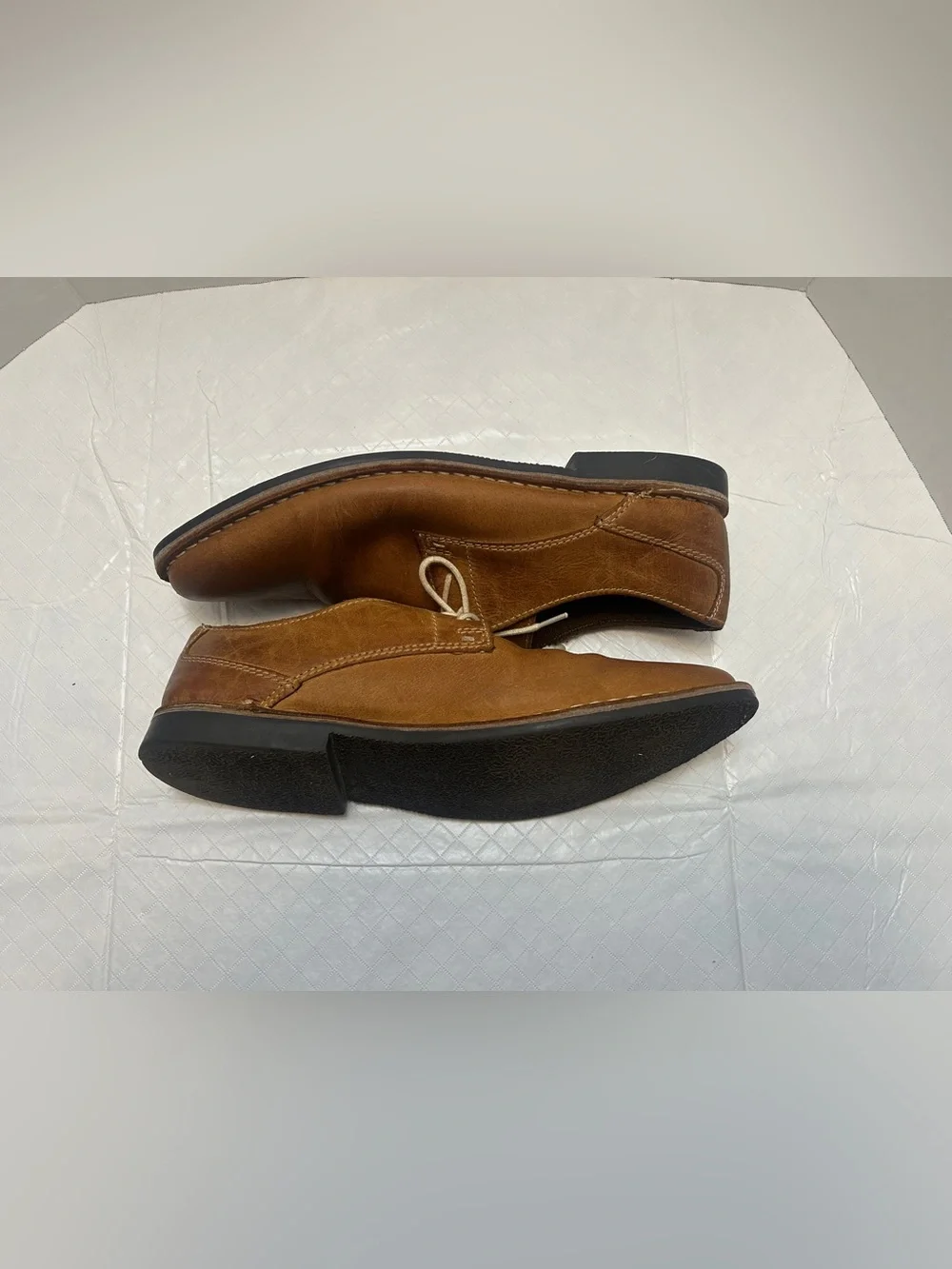 Red Tape Men's Brown Leather Oxford Dress Shoes Lace-Up Size 11